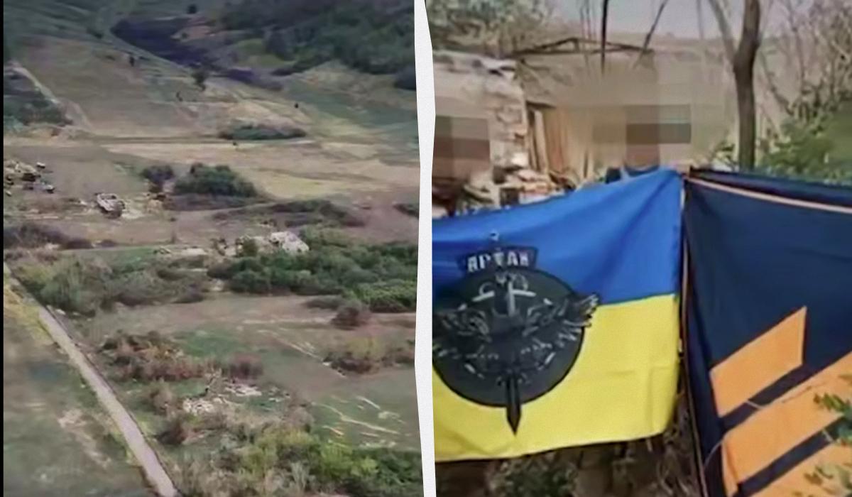 Атака української армії стала несподіванкою для росіян у селі / колаж УНІАН, кадри з відео Атака української армії стала несподіванкою для росіян у селі / колаж УНІАН, кадри з відео