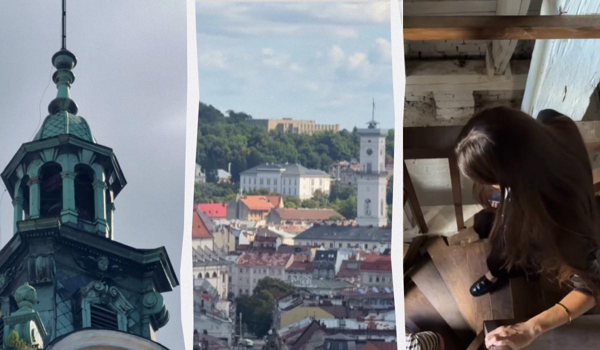 Туристы смогут подняться на башню Львовского органного зала / коллаж УНИАН, фото lviv.media Туристы смогут подняться на башню Львовского органного зала / коллаж УНИАН, фото lviv.media