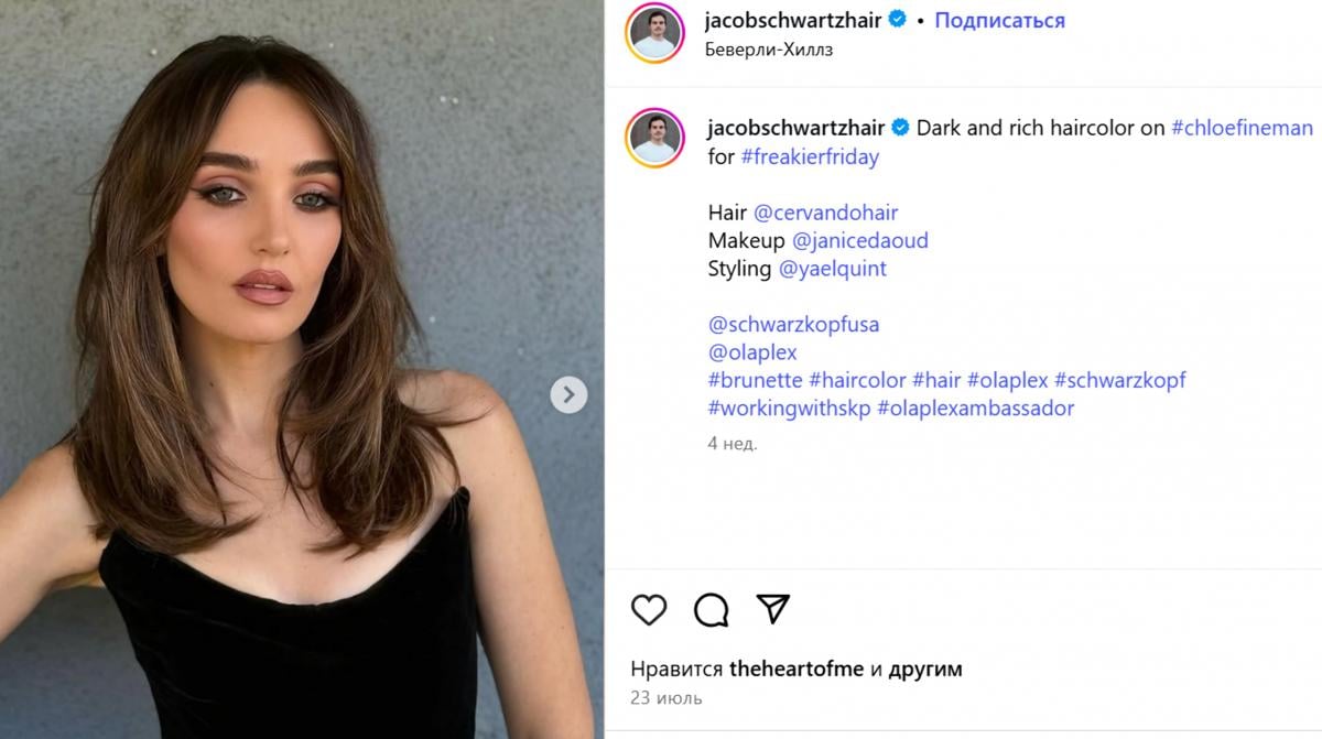 Этот оттенок придает волосам сияющий, ухоженный вид / скриншот Instagram Этот оттенок придает волосам сияющий, ухоженный вид / скриншот Instagram
