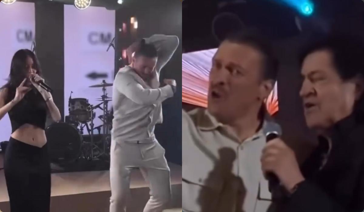 Усик зажег на сцене с Иво Бобулом и Надей Дорофеевой / коллаж УНИАН, скриншоты Усик зажег на сцене с Иво Бобулом и Надей Дорофеевой / коллаж УНИАН, скриншоты