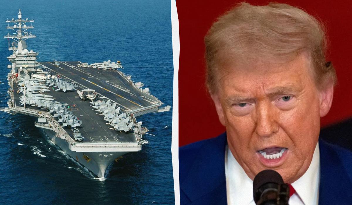 Трамп отправил флот к берегам Венесуэлы / коллаж УНИАН, фото wikimedia.org, Getty Images Трамп отправил флот к берегам Венесуэлы / коллаж УНИАН, фото wikimedia.org, Getty Images