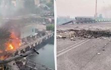 В Херсоні закликали евакуюватися мешканців цілого мікрорайону на тлі удару РФ по мосту (відео)