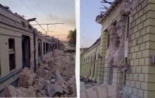 Россияне массированно ударили по Лозовой на Харьковщине: погиб железнодорожник, ранены дети (видео)