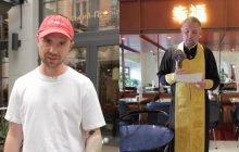 Кацурин освятил ресторан "Китайский привет" во Львове после массового отравления