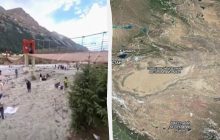 В Китае обвалился мост к популярному туристическому месту: есть много жертв (видео)