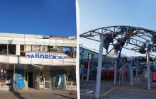 Россия сбросила бомбы на автовокзал и клинику в Запорожье (видео)