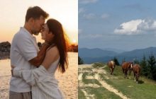 Тимур и Инна Мирошниченко сбежали от детей в горы и умилили фанов нежным видео