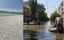 Последствия подрыва Каховской ГЭС: в сети показали, как на Днепропетровщине обмелели водоемы