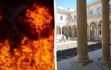 "Обломки дронов" устроили масштабный пожар вблизи дворца Путина, - СМИ