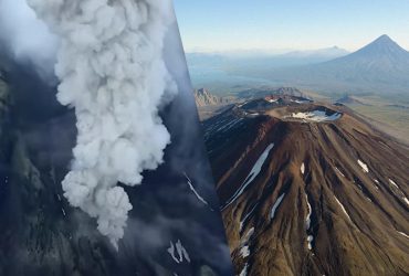 На Камчатке впервые за более чем 500 лет проснулся древний вулкан Крашенникова (видео)