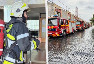 У Львові загорівся багатоповерховий готель з людьми: є потерпілі (фото, відео)