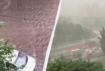 Киев за считанные минуты ушёл под воду: столицу накрыл ливень с ветром (фото, видео)