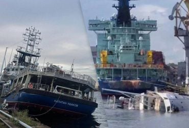 Поповнив підводний флот РФ: у Санкт-Петербурзі затонув буксир Капітан Ушаков (відео)