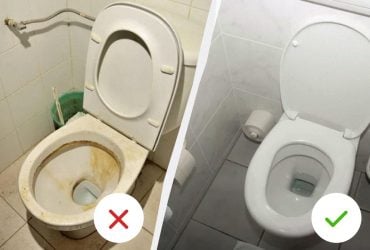 Одну чайную ложку прямо в унитаз и оставить на ночь: к утру сантехника будет блестеть