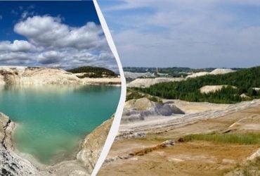 Білі гори та блакитне озеро за годину їзди від Вінниці: коли краще їхати на Каоліновий кар'єр