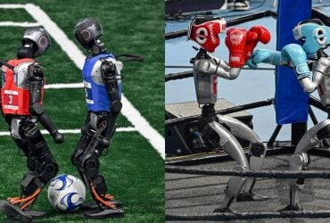 Біг, бокс і футбол: у Китаї стартували перші Всесвітні ігри людиноподібних роботів