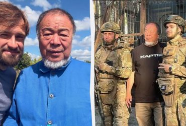 На фронте в Украине заметили китайского художника-бунтаря Ай Вэйвэя (фото)