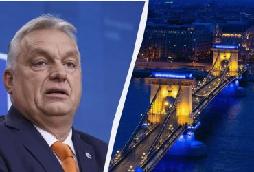 В Орбана накинулися на мерію Будапешта через ілюмінацію мосту в українських кольорах