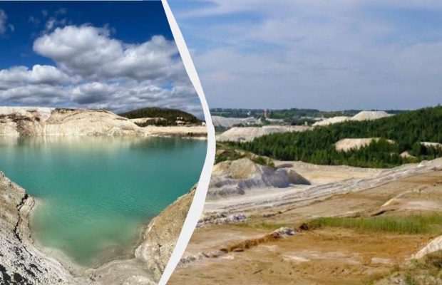 Білі гори та блакитне озеро за годину їзди від Вінниці: коли краще їхати на Каоліновий кар'єр