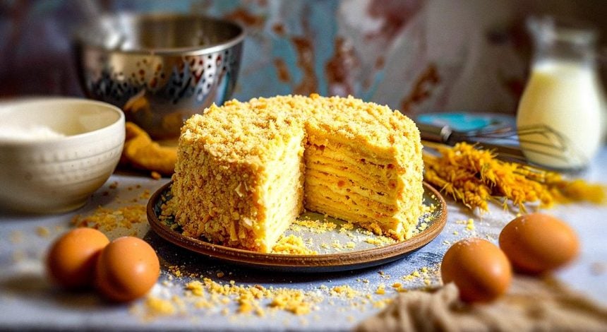 Торт Пломбир без выпечки и печенья - вкус детства за 15 минут: пошаговый рецепт