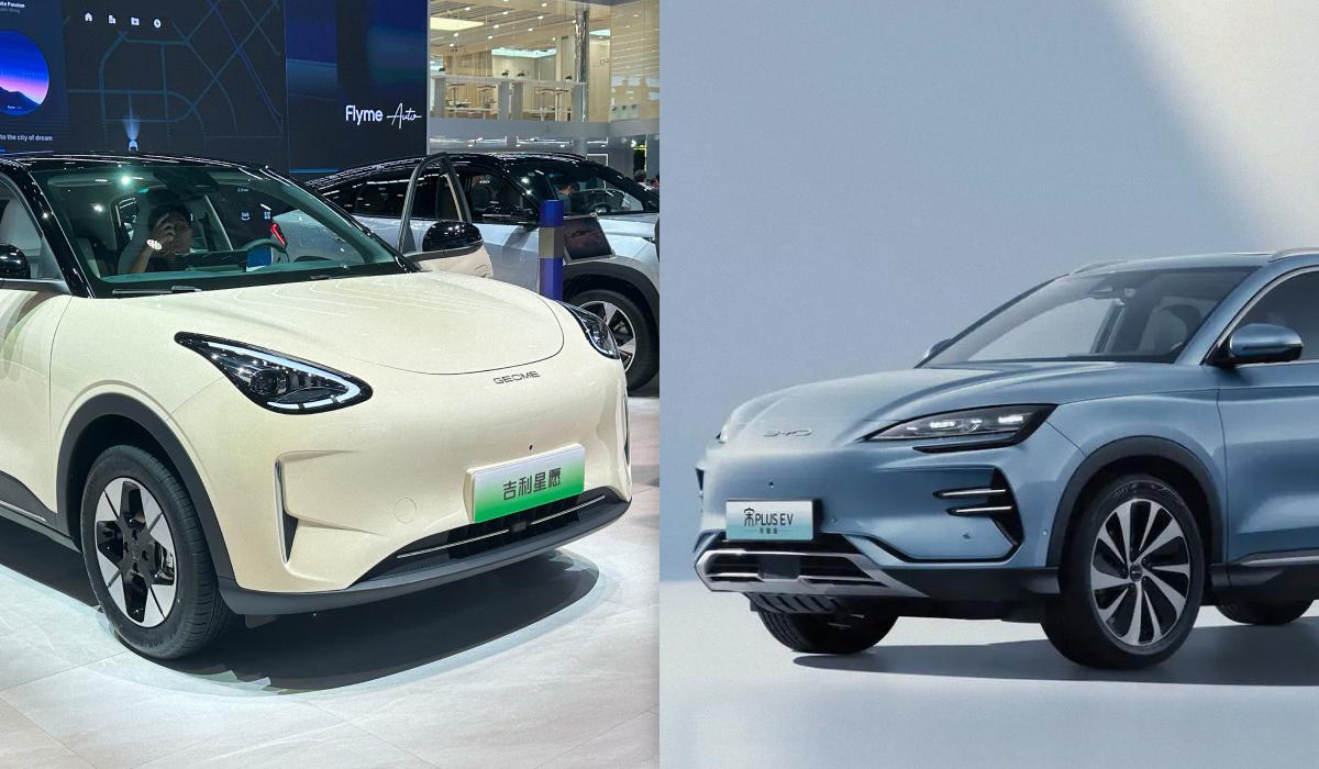 / Коллаж УНИАН, фото - Geely, BYD / Коллаж УНИАН, фото - Geely, BYD
