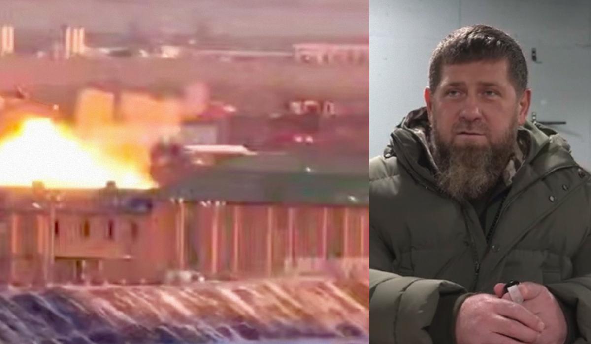 После дроновых ударов по военным объектам в Чечне Кадыров предлагал поставить на крыши украинских военнопленных / коллаж УНИАН, фото скриншот После дроновых ударов по военным объектам в Чечне Кадыров предлагал поставить на крыши украинских военнопленных / коллаж УНИАН, фото скриншот