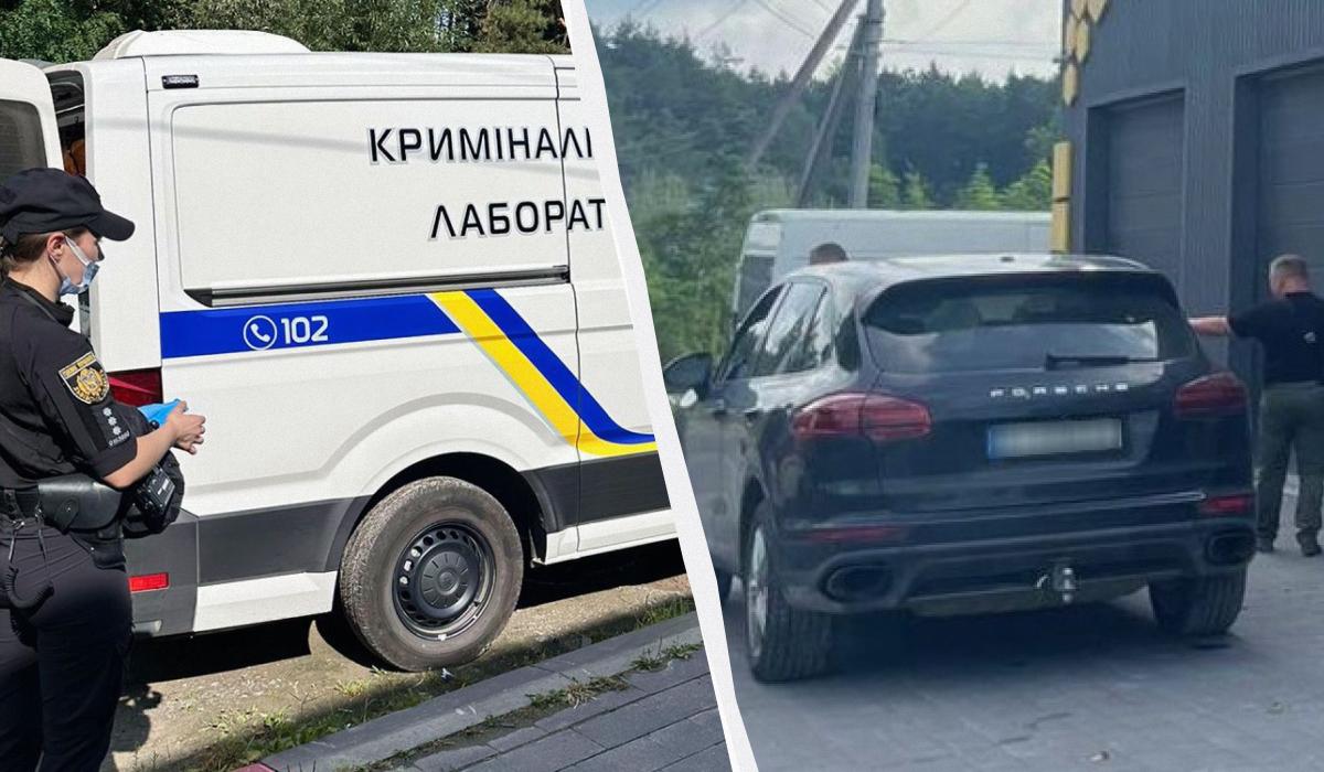 В офісі автосервісу знайдено вбитими чоловіків / колаж УНІАН, фото Нацполіції В офісі автосервісу знайдено вбитими чоловіків / колаж УНІАН, фото Нацполіції