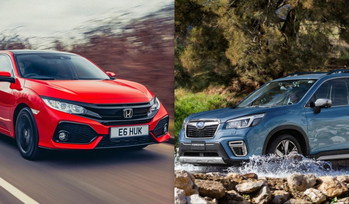 Коллаж УНИАН, фото - Honda, Subaru Коллаж УНИАН, фото - Honda, Subaru