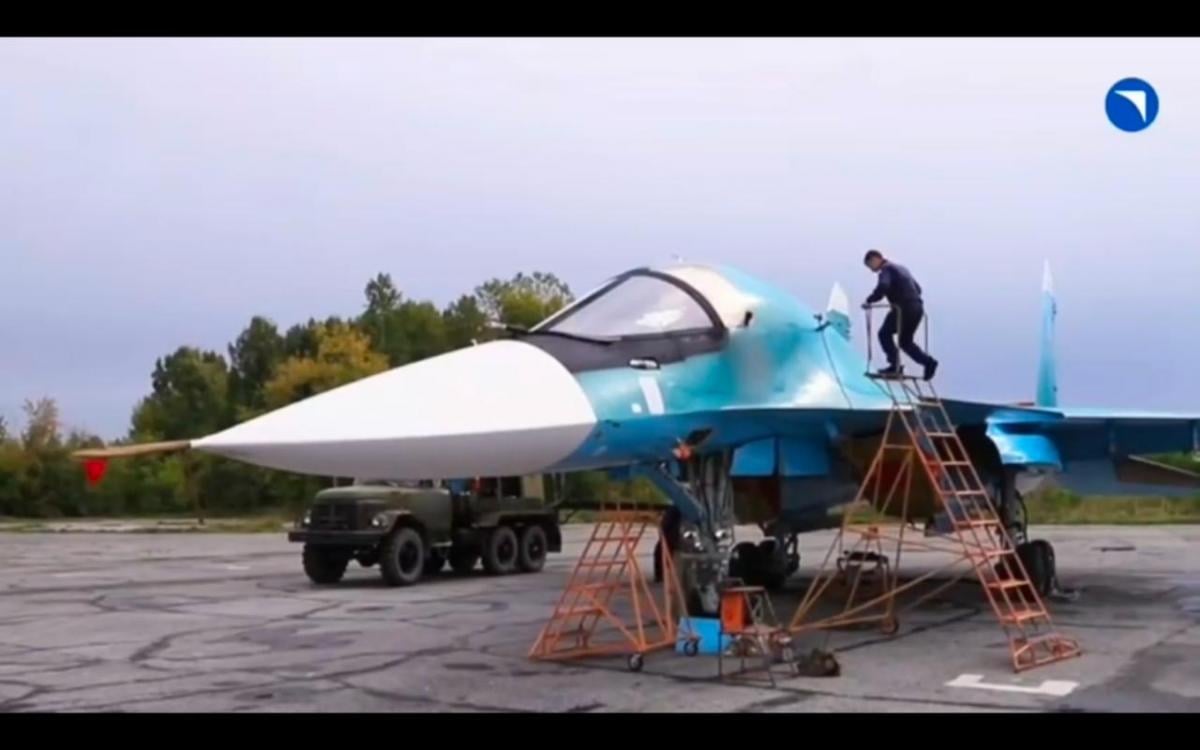 Оккупанты получили новую партию Су-34 / скриншот Оккупанты получили новую партию Су-34 / скриншот