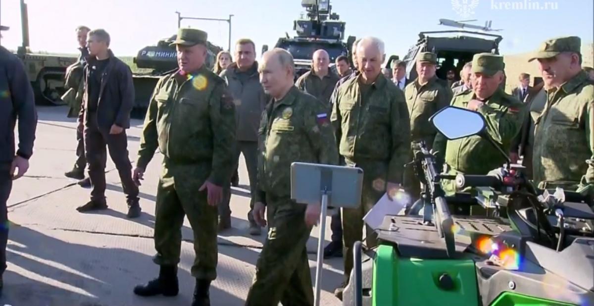 Путин посетил полигон в Нижегородской области/ скриншот Путин посетил полигон в Нижегородской области/ скриншот