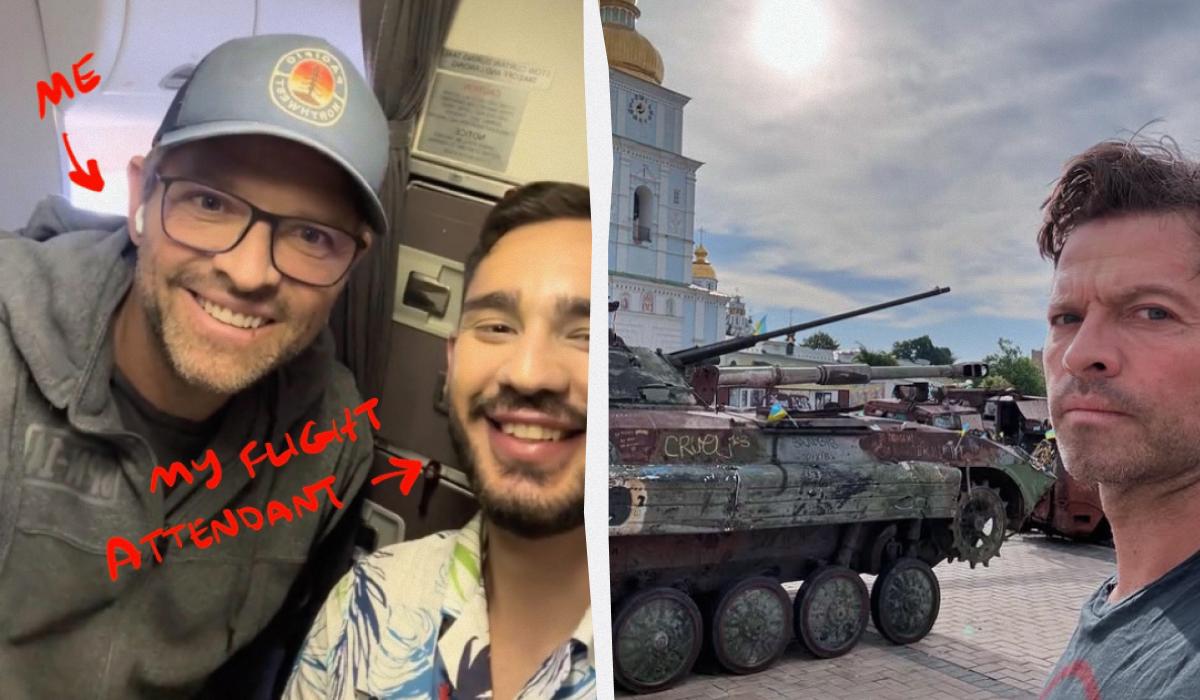 Коллинз активно поддерживает Украину / Коллаж УНИАН / фото instagram/misha Коллинз активно поддерживает Украину / Коллаж УНИАН / фото instagram/misha