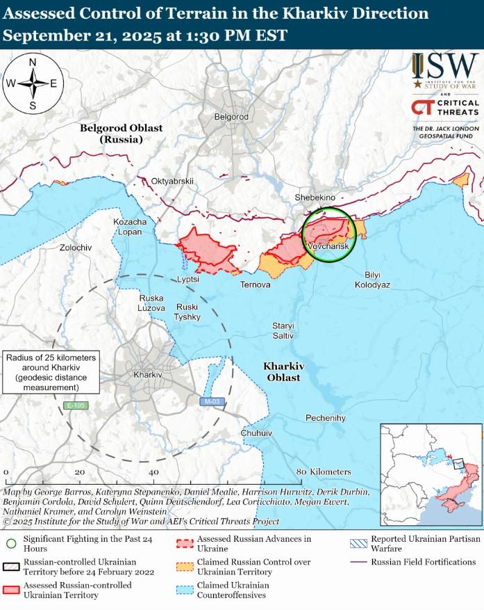 Карта бойових дій / джерело ISW Карта бойових дій / джерело ISW