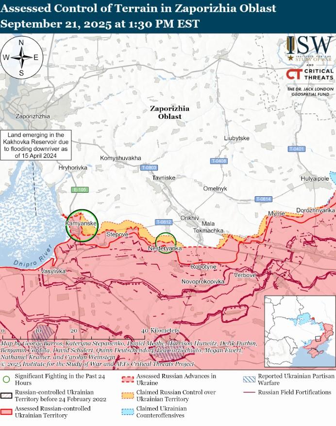 Карта бойових дій / джерело ISW Карта бойових дій / джерело ISW