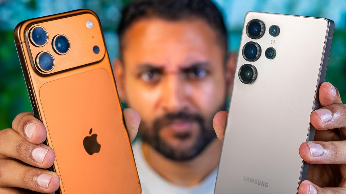 Блогер сравнил камеры iPhone 17 Pro Max и Samsung Galaxy S25 Ultra / Скриншот с видео Блогер сравнил камеры iPhone 17 Pro Max и Samsung Galaxy S25 Ultra / Скриншот с видео
