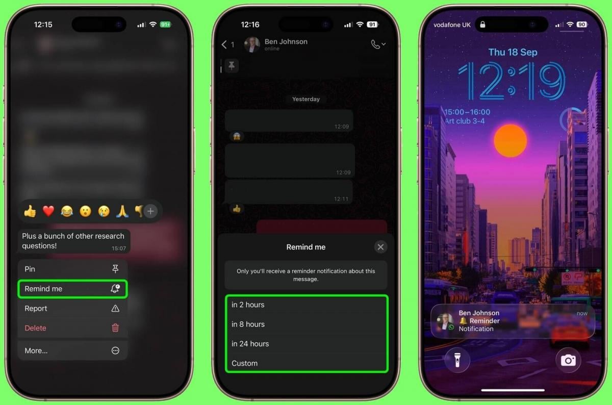 Как поставить напоминание о сообщении в WhatsApp / фото MacRumors Как поставить напоминание о сообщении в WhatsApp / фото MacRumors