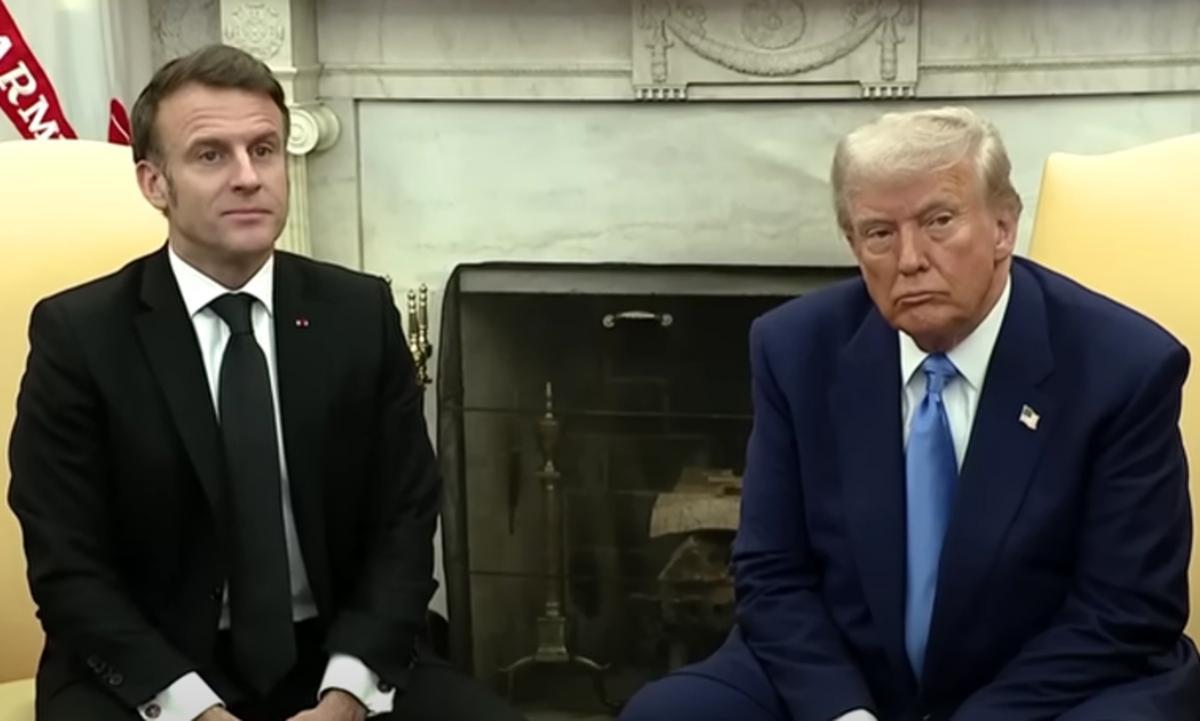 Макрон закликав Трампа надати допомогу Україні / Фото: скріншот з відео Макрон закликав Трампа надати допомогу Україні / Фото: скріншот з відео