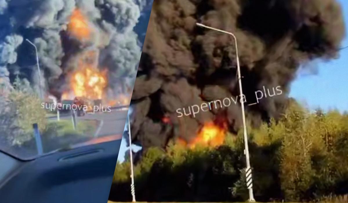 У РФ сталася масштабна аварія на залізниці / колаж УНІАН, скріншоти