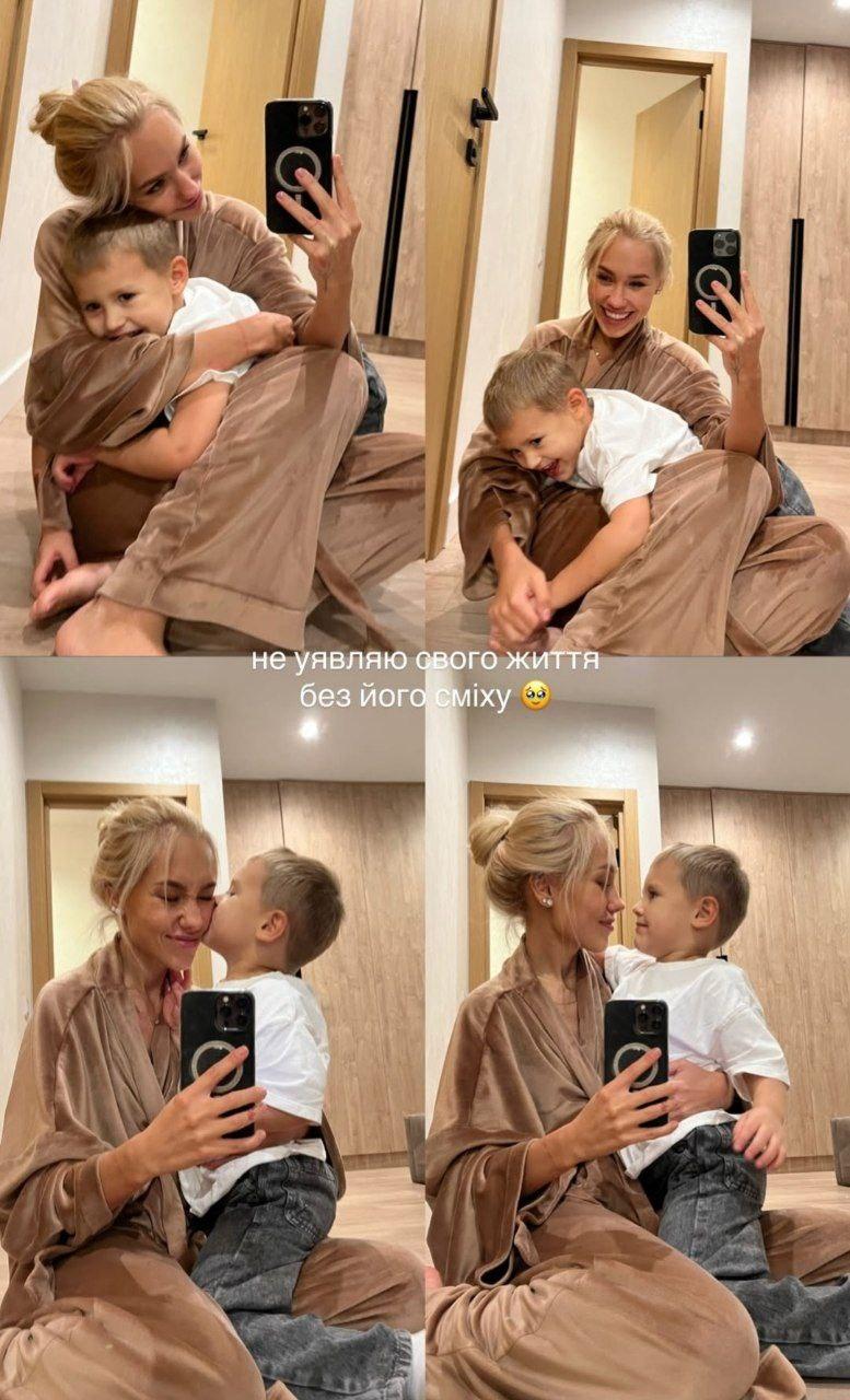 Даша Квіткова з сином / скріншот Instagram Даша Квіткова з сином / скріншот Instagram