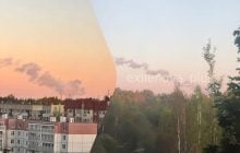 Через масовану атаку дронів у Смоленську загорілася нафтобаза "Лукойлу"