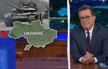 "Героическая борьба вдохновляет": в "The Late Show" показали карту Украины без Крыма