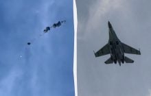 Показали, как украинский F-16 без ракеты сбивает "Шахед" (видео)