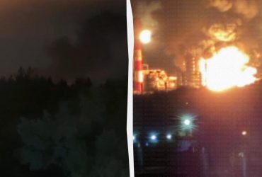 Безпілотники вдарили по Рязанській області Росії: на НПЗ почалася потужна пожежа