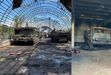 У мережі показали фото знищених одним ударом безпілотників шести російських Іскандерів