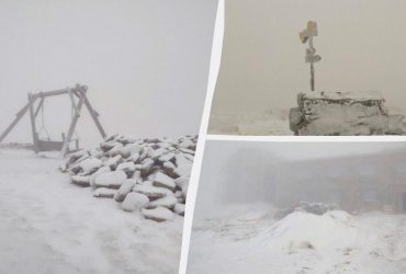 У Карпатах засніжило: в ДСНС показали, де вже починає порядкувати зима (фото)