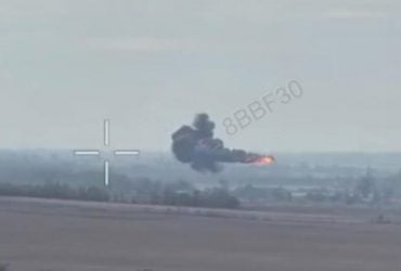 ВСУ сбили вертолет оккупантов с помощью FPV-дрона (видео)