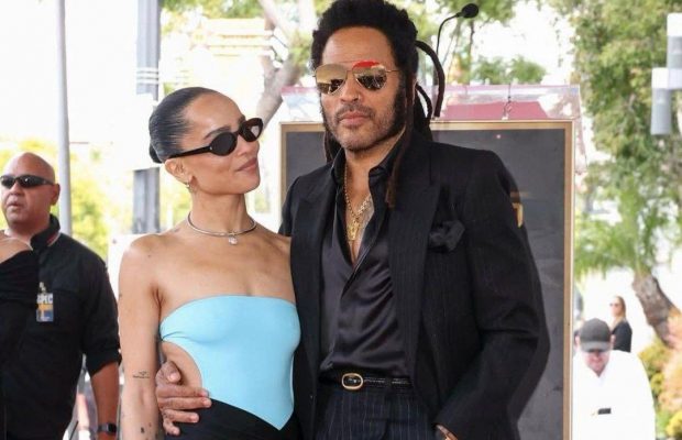 Зои Кравиц показалась с новым избранником и познакомила его с отцом Ленни