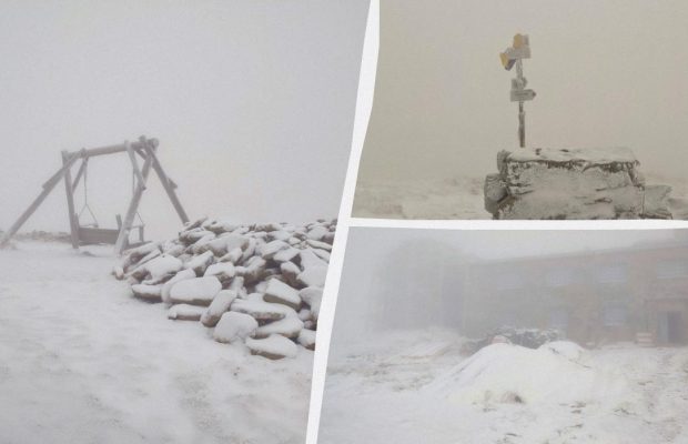 У Карпатах засніжило: в ДСНС показали, де вже починає порядкувати зима (фото)