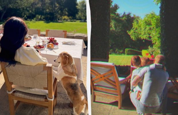 Меган Маркл засветила интерьер гостиной в Монтесито с королевским намеком