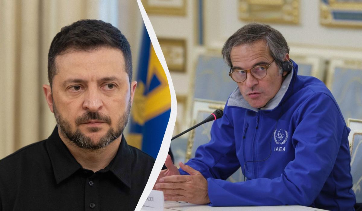 президент України і очільник МАГАТЕ / колаж УНІАН, фото УНІАН президент України і очільник МАГАТЕ / колаж УНІАН, фото УНІАН