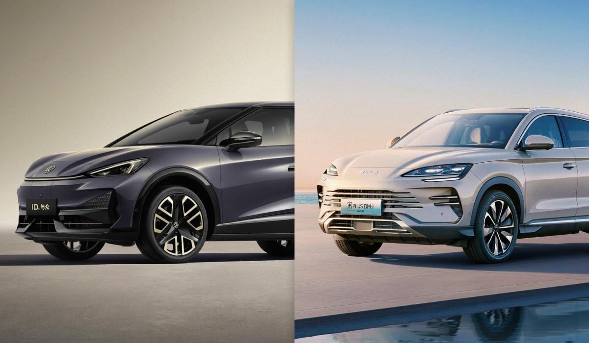 Колаж УНИАН, фото - Volkswagen, BYD Колаж УНИАН, фото - Volkswagen, BYD